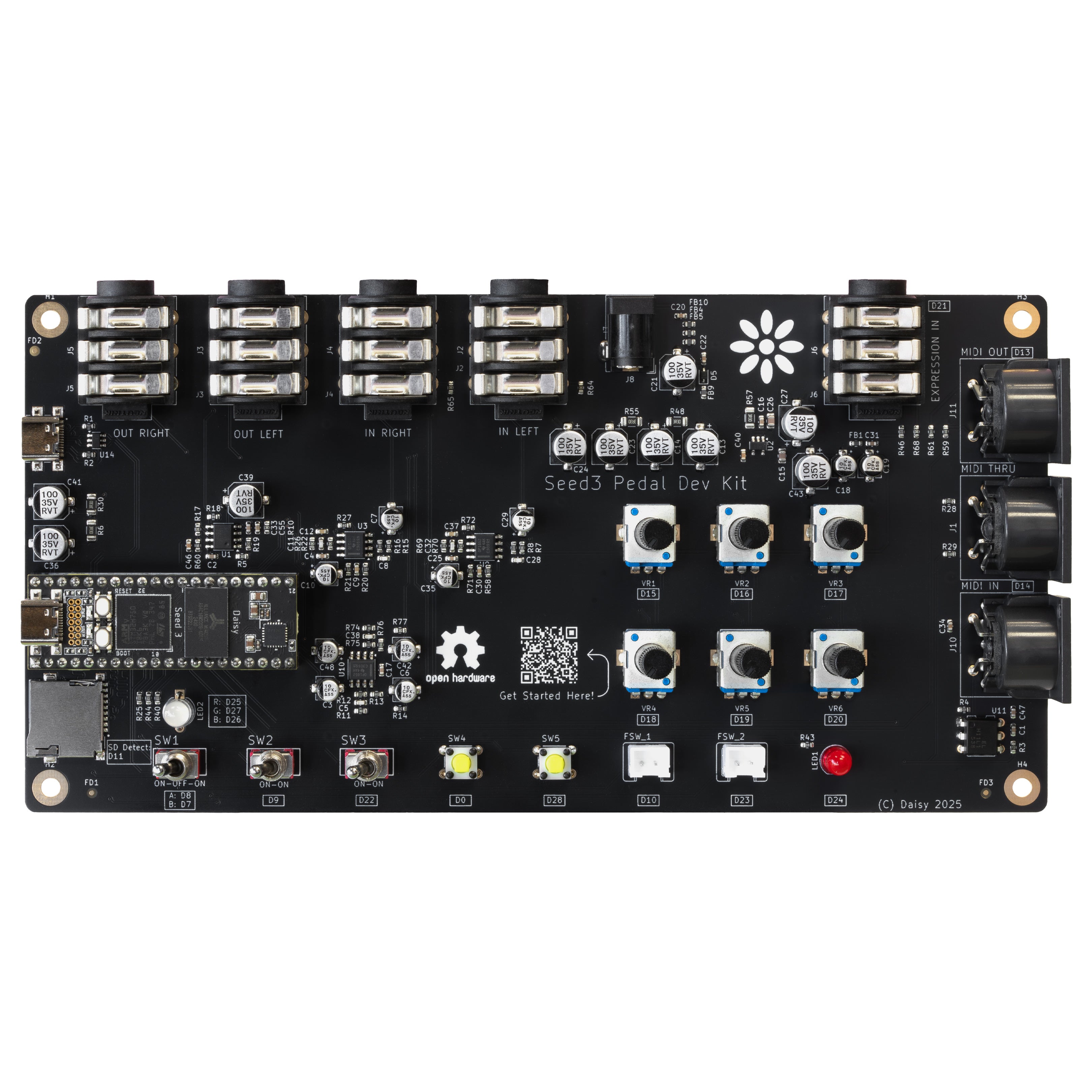 Daisyページ Seed3 Pedal Dev Kit – Daisy